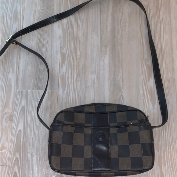 fendi checkered handbag